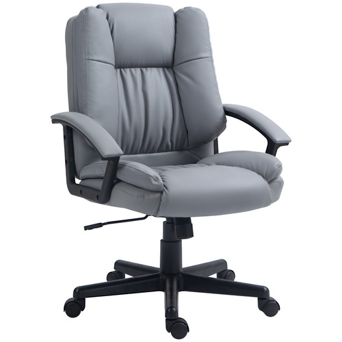 Homcom faux leather mid back - homcom,