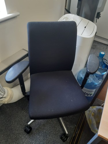 Black fabric office chair - fabric, with