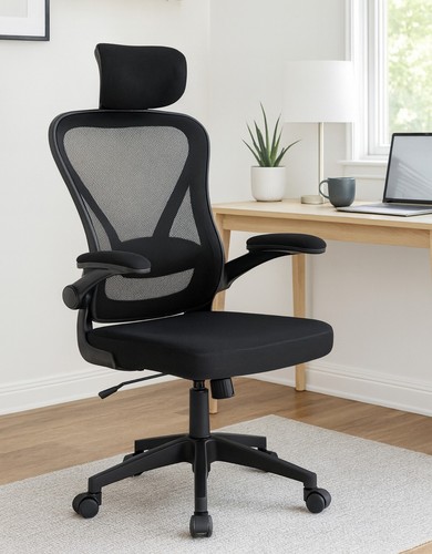 Home office black - black, chair