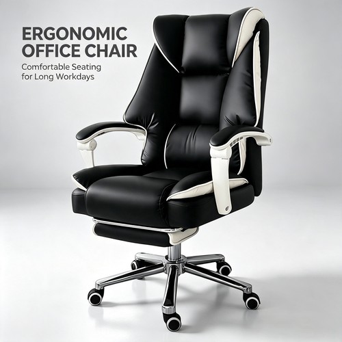 Office chair leather - chair, computer