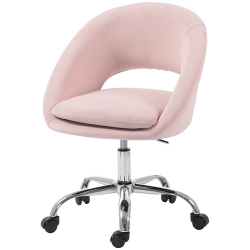 Homcom velvet desk chair - velvet,