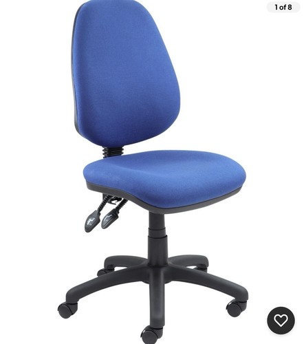 Blue fabric office chair - office, with
