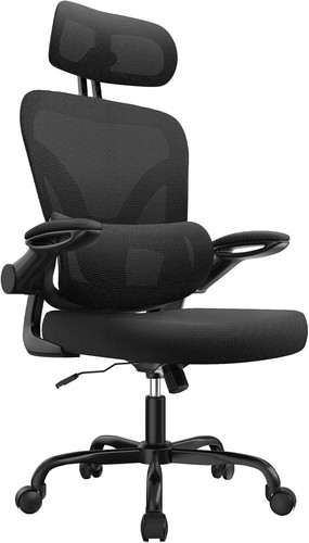 Black ergonomic office chair - ergonomic,