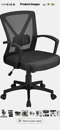 Black executive ergonomic - black, mesh
