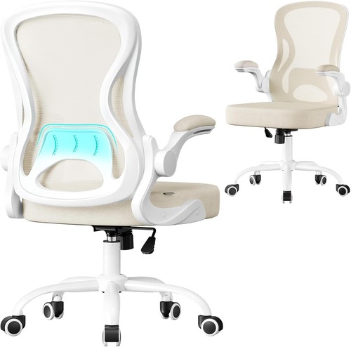 Beige ergonomic office chair - beige,